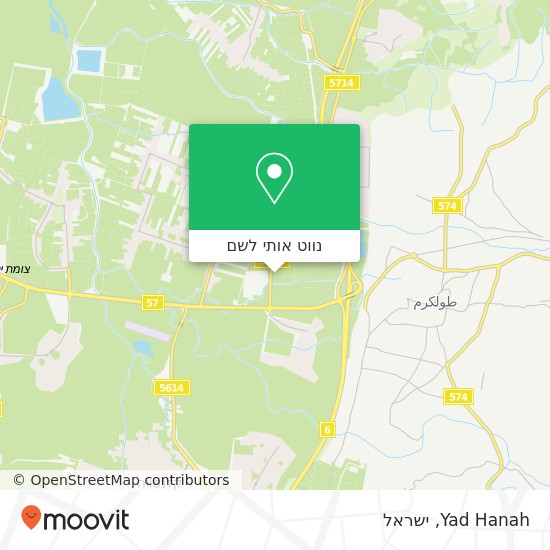 מפת Yad Hanah