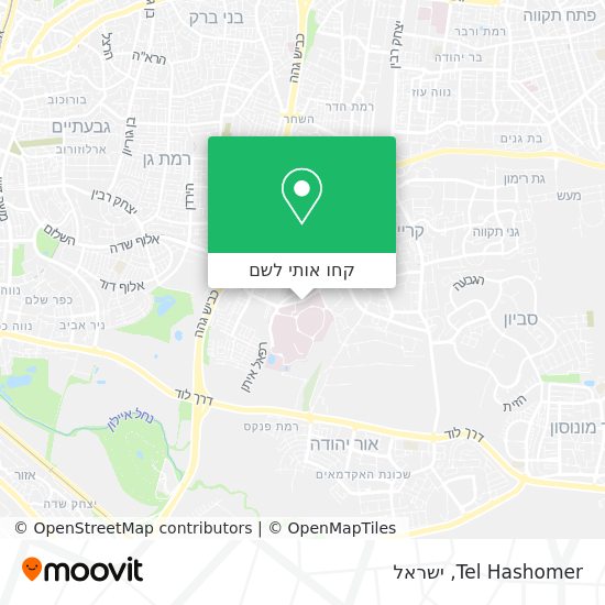 מפת Tel Hashomer