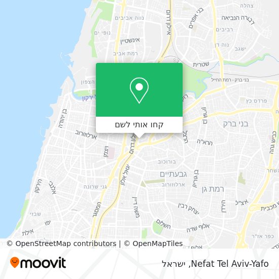 מפת Nefat Tel Aviv-Yafo