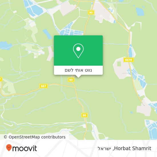 מפת Horbat Shamrit