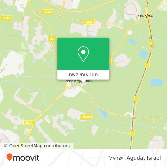 מפת Agudat Israel