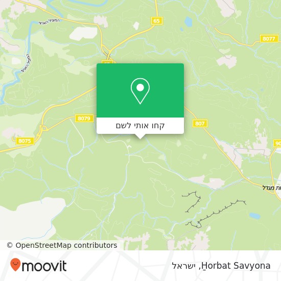 מפת H̱orbat Savyona