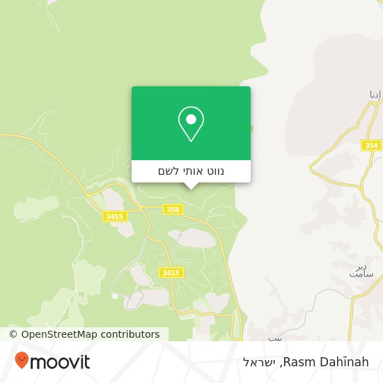 מפת Rasm Dahīnah