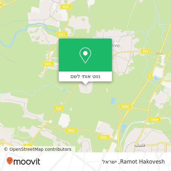מפת Ramot Hakovesh