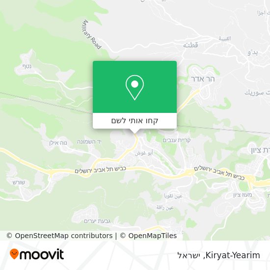 מפת Kiryat-Yearim