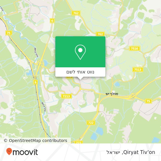 מפת Qiryat Tiv‘on
