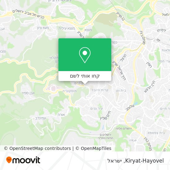 מפת Kiryat-Hayovel