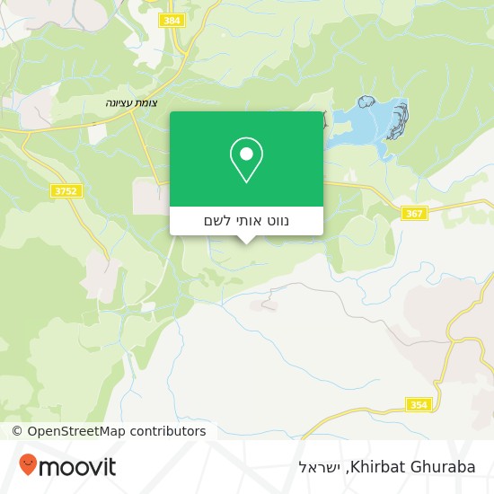 מפת Khirbat Ghuraba