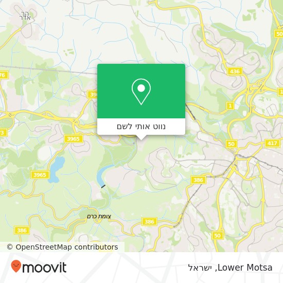 מפת Lower Motsa