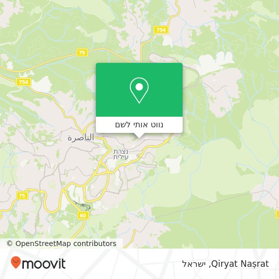 מפת Qiryat Naṣrat