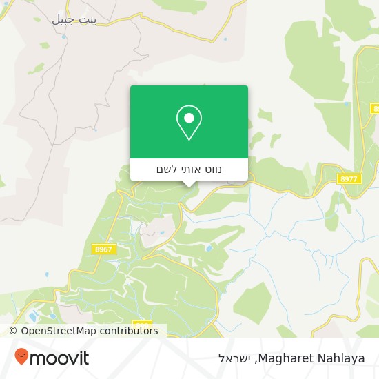 מפת Magharet Nahlaya