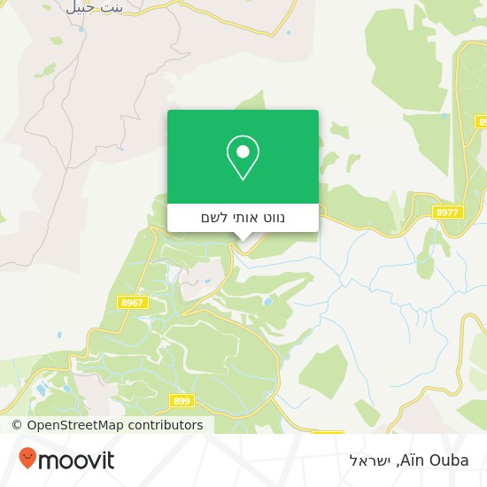 מפת Aïn Ouba