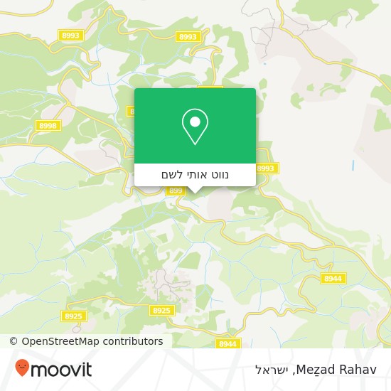מפת Meẕad Rahav
