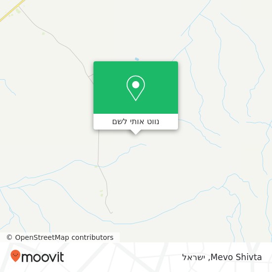 מפת Mevo Shivta