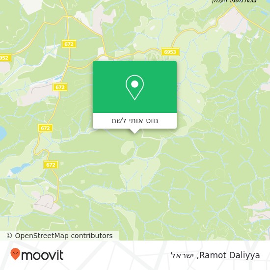 מפת Ramot Daliyya