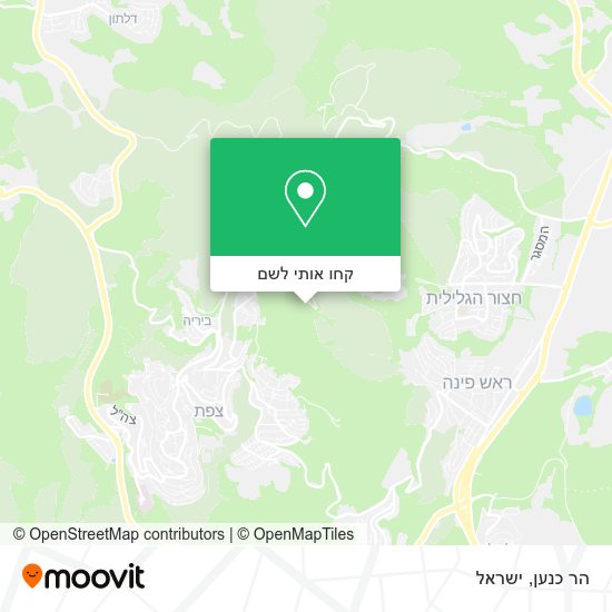 מפת הר כנען