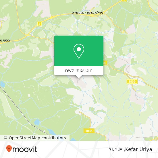 מפת Kefar Uriya