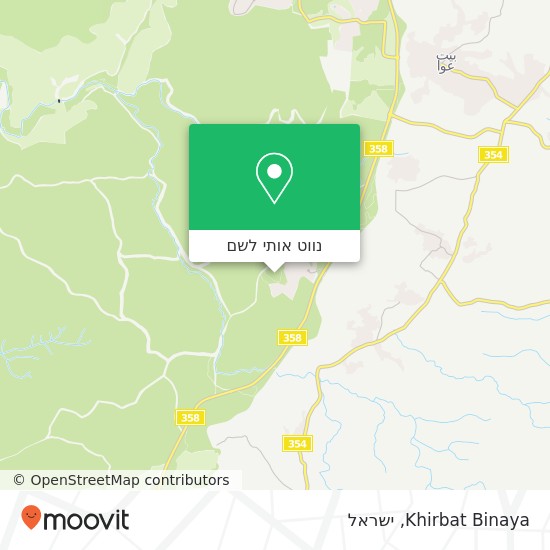 מפת Khirbat Binaya
