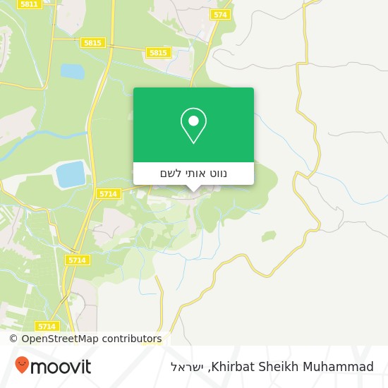 מפת Khirbat Sheikh Muhammad