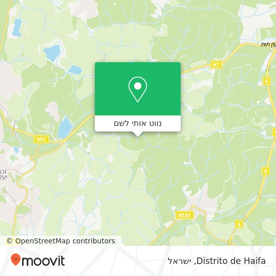 מפת Distrito de Haifa