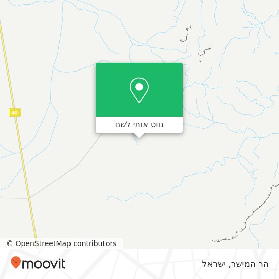 מפת הר המישר