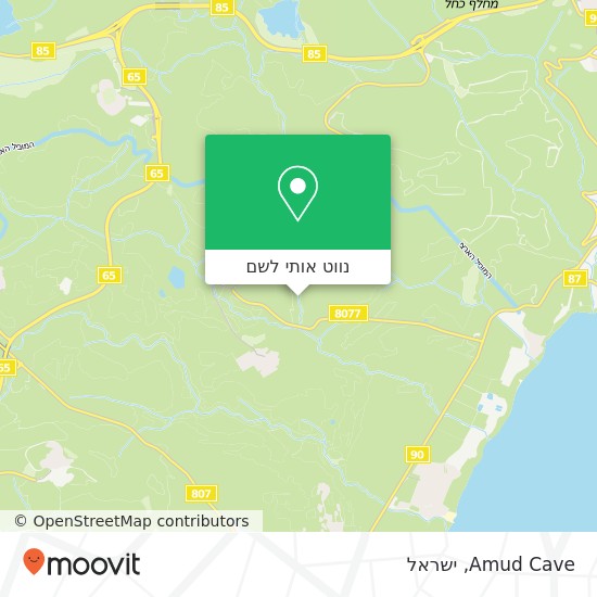 מפת Amud Cave