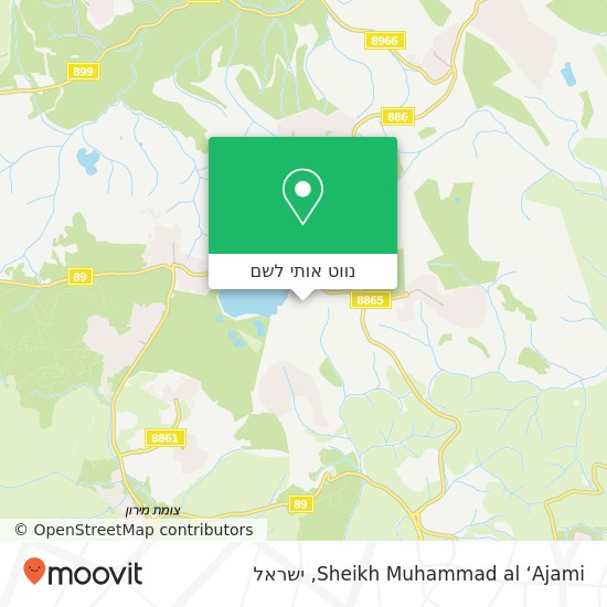 מפת Sheikh Muhammad al ‘Ajami