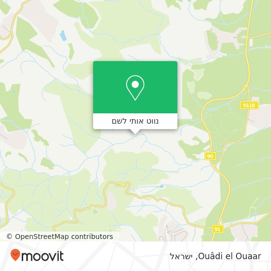מפת Ouâdi el Ouaar