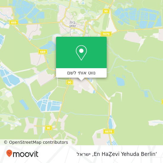 מפת ‘En HaẔevi Yehuda Berlin
