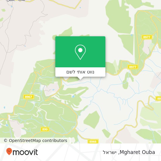 מפת Mgharet Ouba