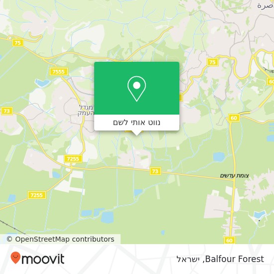 מפת Balfour Forest