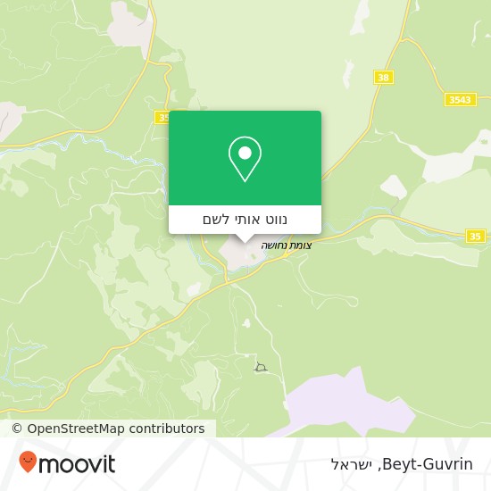 מפת Beyt-Guvrin