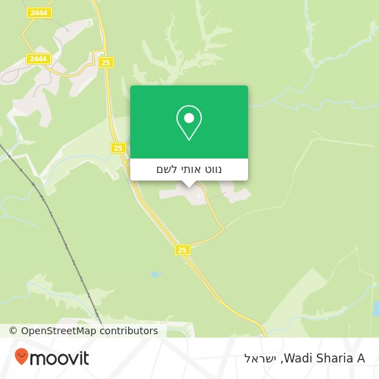 מפת Wadi Sharia A
