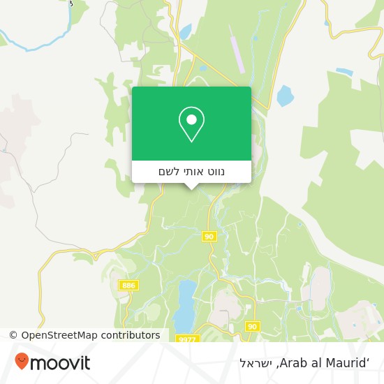 מפת ‘Arab al Maurid
