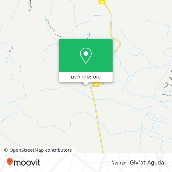 מפת Giv‘at Agudal