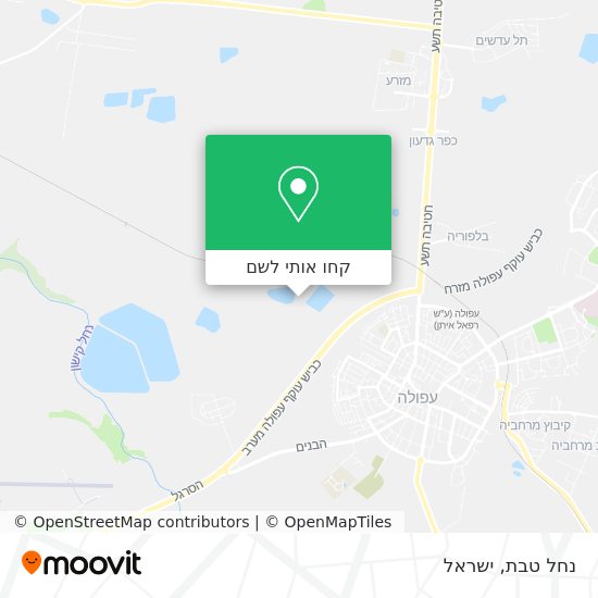 מפת נחל טבת
