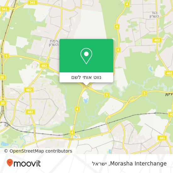 מפת Morasha Interchange
