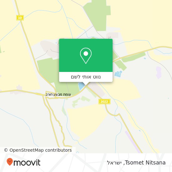 מפת Tsomet Nitsana