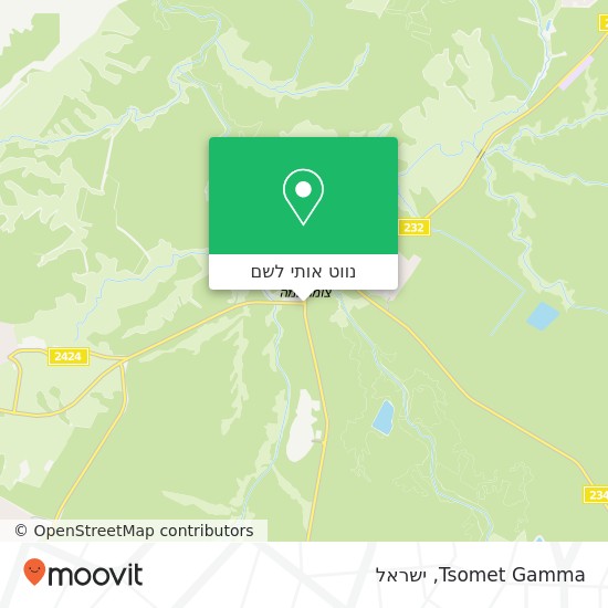 מפת Tsomet Gamma