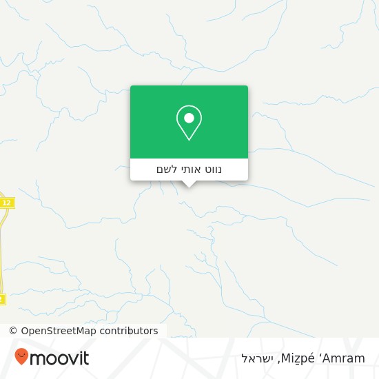 מפת Miẕpé ‘Amram