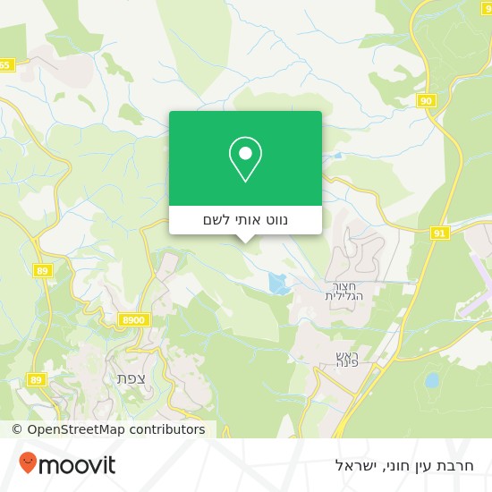 מפת חרבת עין חוני