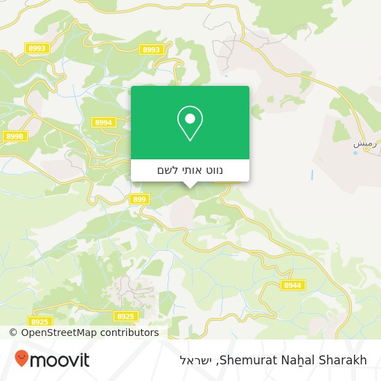 מפת Shemurat Naẖal Sharakh