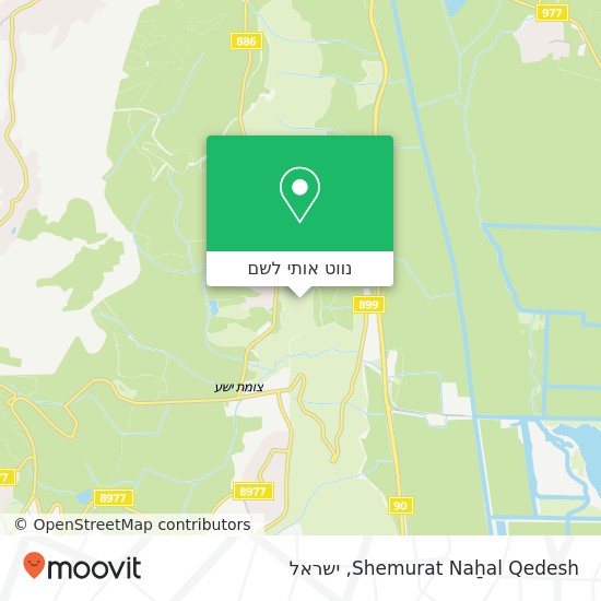 מפת Shemurat Naẖal Qedesh