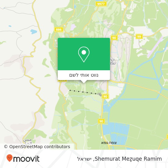 מפת Shemurat Meẕuqe Ramim