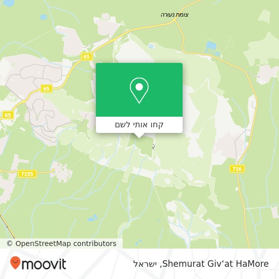 מפת Shemurat Giv‘at HaMore