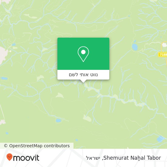 מפת Shemurat Naẖal Tabor