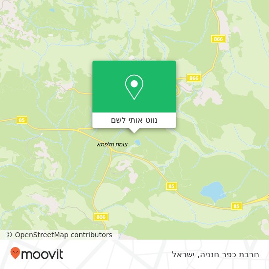 מפת חרבת כפר חנניה