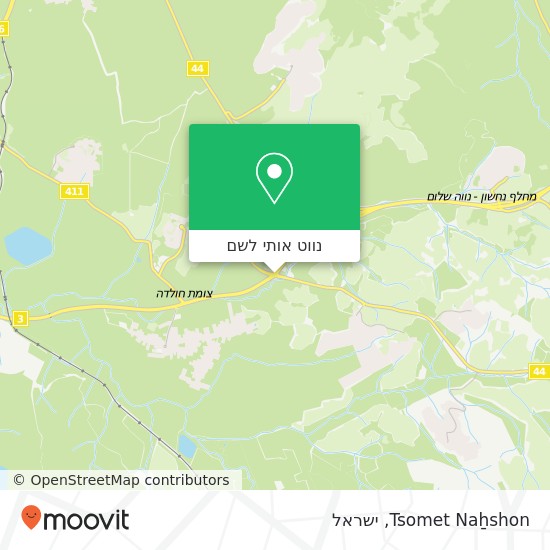 מפת Tsomet Naẖshon