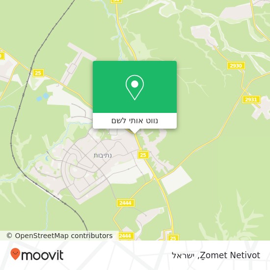 מפת Ẕomet Netivot