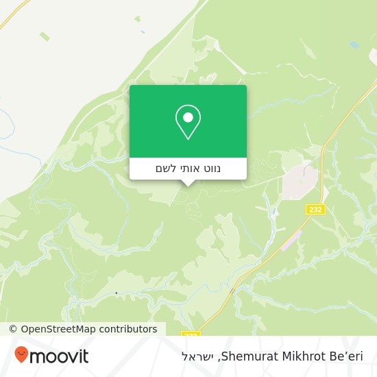 מפת Shemurat Mikhrot Be’eri